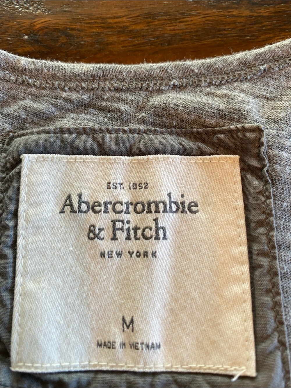 Abercrombie & Fitch Light Gray Ruffle Racerback Tank - Picture 2 of 3